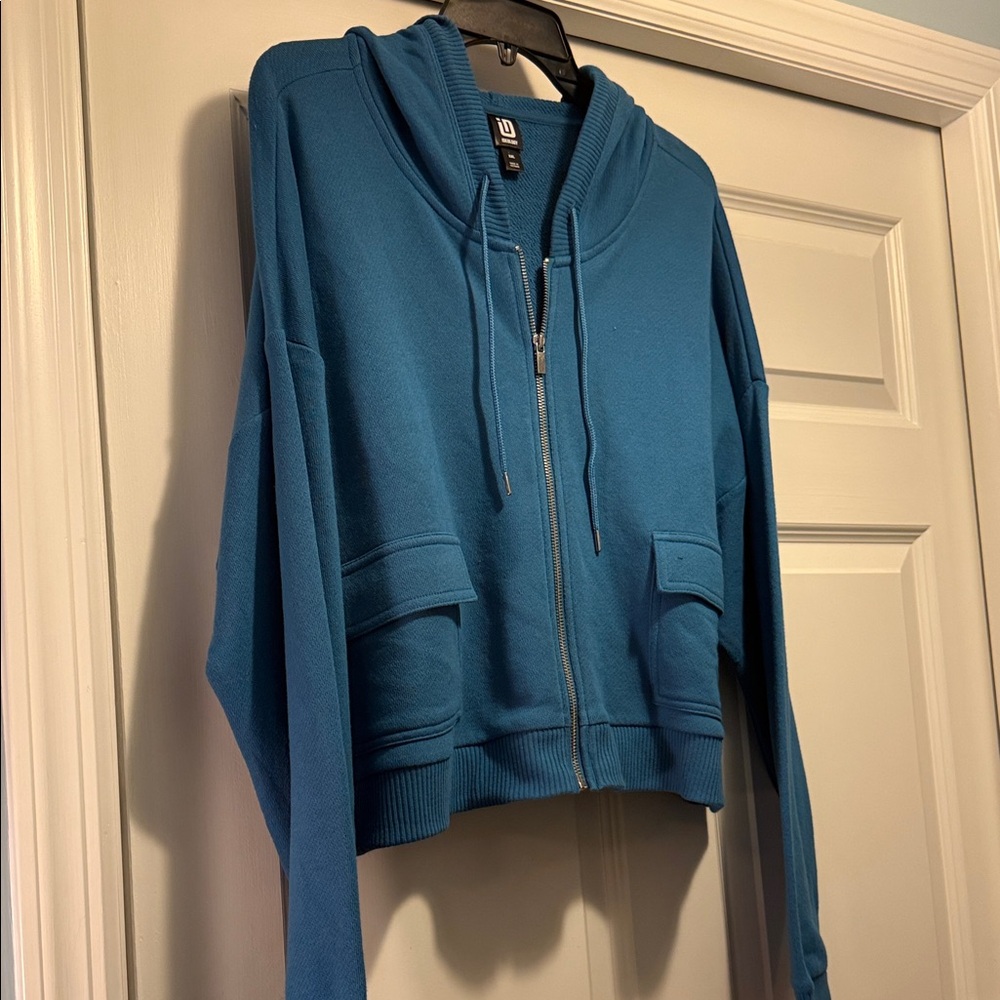 Ideology Teal Zip-Up Hoodie Jacket Size XXL New with tags